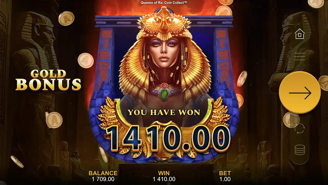 Queens of Ra Coin Collect k3