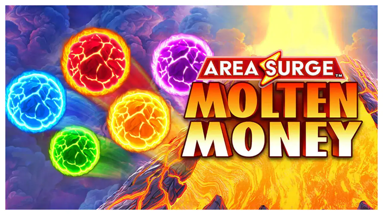 Area Surge Molten Money Slot cover