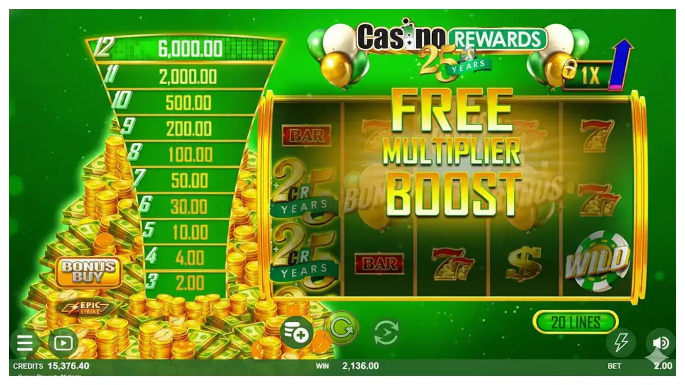 Casino Rewards 25 Years Slot s3