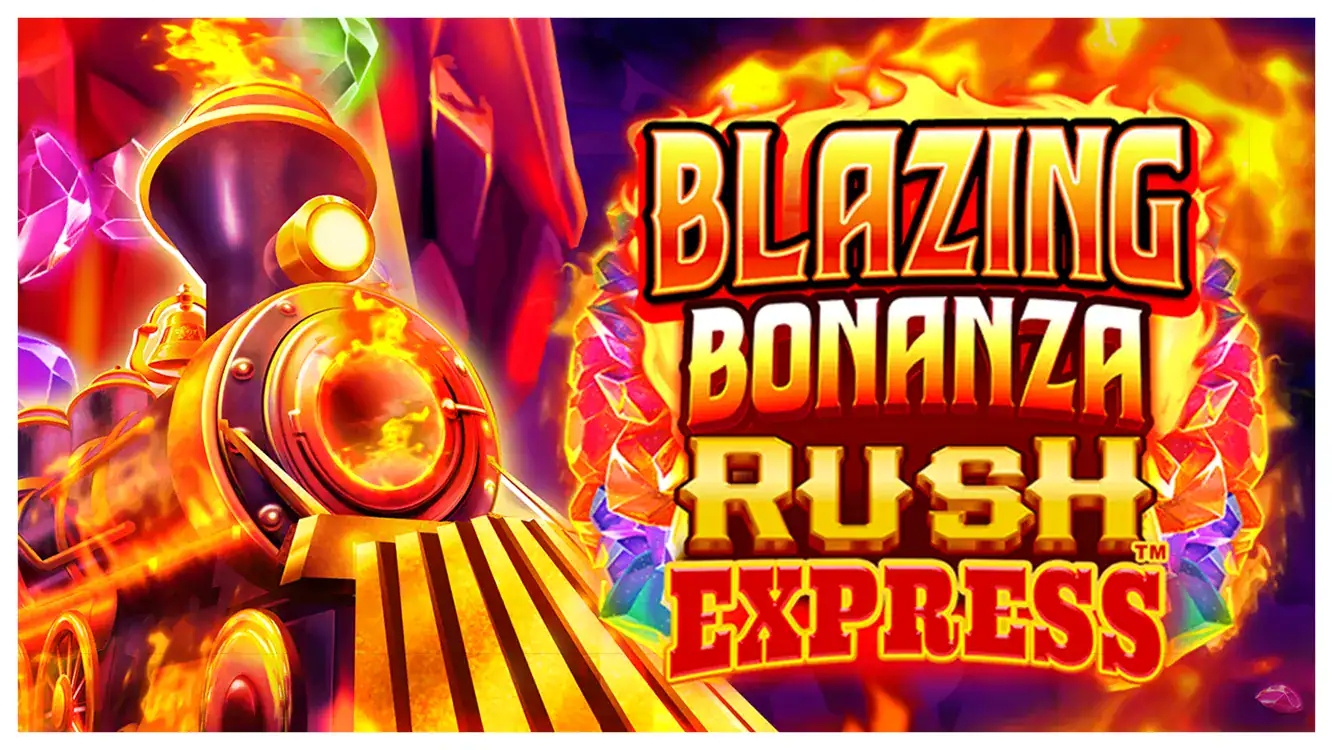 Blazing Bonanza Rush Express slot cover Blazing Bonanza Rush Express slot cover