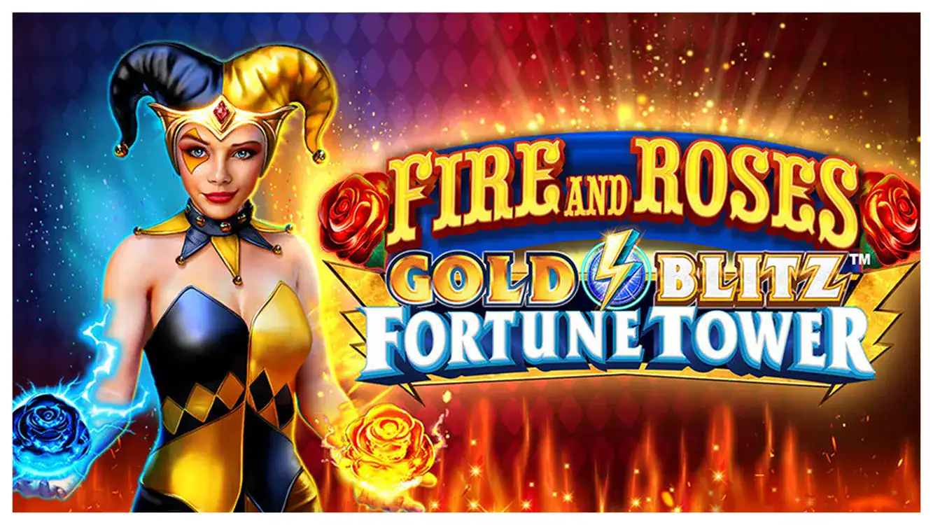 Fire and Roses Gold Blitz Fortune Tower slot cover